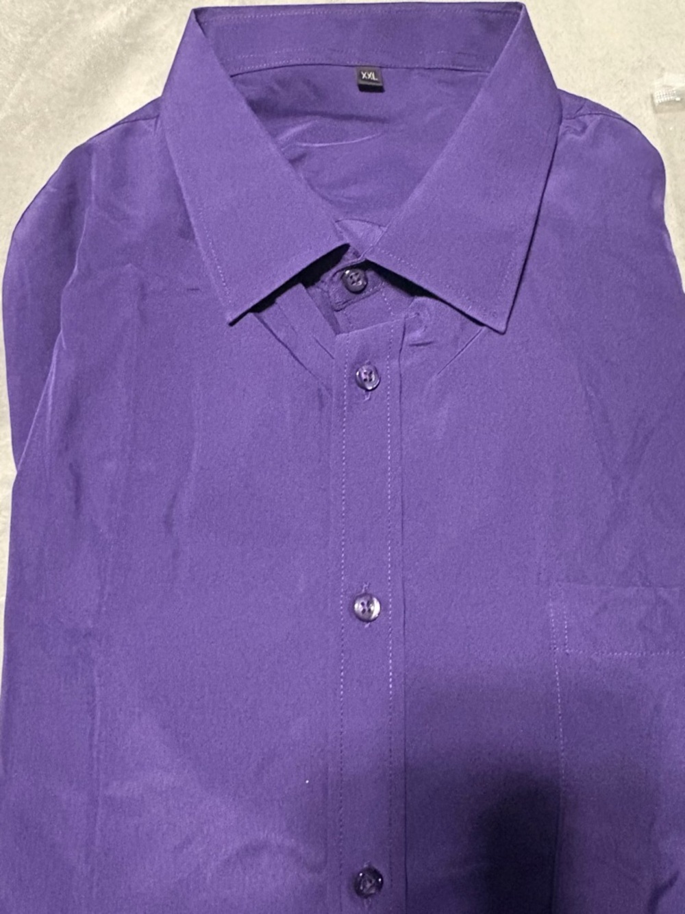 Purple Men's Dress Shirt - Classic Button-Down